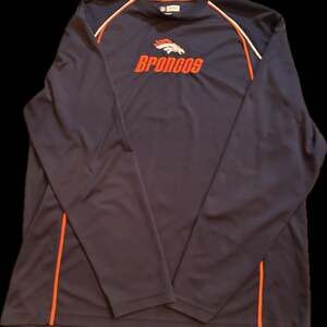 NFL Team Apparel- Denver Broncos NFL Cool Base Performance Long Sleeve Shirt - M